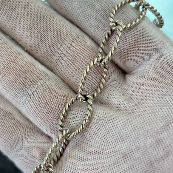 Tiffany & Co. Oval Link Twist Rope Link Bracelet 6.5-7" - Picture 7 of 8